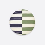 "Offset Throw Pillow" - Throw Pillows in green by Anchal