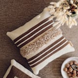 "Kino" - Throw Pillows in multicolor by Handan Loomworks
