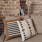 "Myndos" - Throw Pillows in multicolor by Handan Loomworks