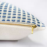 "Naidi Blue Pillow Cover" - Throw Pillows in blue by Tatiana Ordoñez