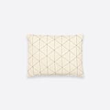 "Small Graph Throw Pillow - Bone" - Throw Pillows in white by Anchal