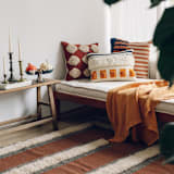 "Onthe" - Throw Pillows in multicolor by Handan Loomworks