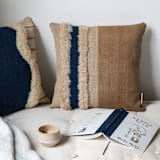 "Sand" - Throw Pillows in multicolor by Handan Loomworks