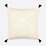 "Tilt Throw Pillow - Bone" - Throw Pillows in white by Anchal