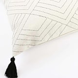 "Tilt Throw Pillow - Bone" - Throw Pillows in white by Anchal