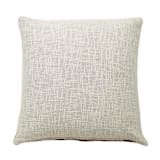"Checkered Block Printed Pillow - Cover + Insert" - Throw Pillows in brown by Powered By People