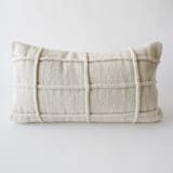 "CHECKERED ROPE PILLOW" - Throw Pillows in beige by Mano Made