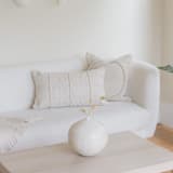 "CHECKERED ROPE PILLOW" - Throw Pillows in beige by Mano Made