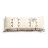"Kora Large Lumbar Pillow" - Throw Pillows in white by Anjali Purohit