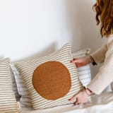 "Mana" - Throw Pillows in multicolor by Handan Loomworks