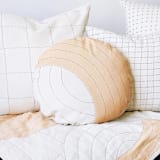 "Crescent Throw Pillow - Ivory" - Throw Pillows in pink by Anchal