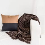 "Kala Silk Pillow" - Throw Pillows in black by Anjali Purohit