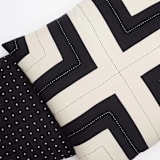 "Interlock Throw Pillow - Charcoal" - Throw Pillows in black by Anchal