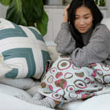 "Interlock Throw Pillow - Spruce" - Throw Pillows in green by Anchal