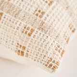 "Zenu Pillow Cover Earth Brown & Cream" - Throw Pillows in brown by Tatiana Ordoñez