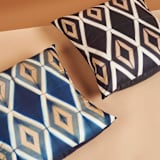 "Tisa Black Silk Pillow" - Throw Pillows in black by Anjali Purohit