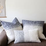 "Blue Ombre Decorative Pillow" - Throw Pillows in blue by Johil Ross