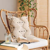 "Swan" - Throw Pillows in natural by Handan Loomworks