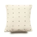 "Nira White Handloom Pillow" - Throw Pillows in white by Anjali Purohit