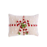 "Gift Mini Pillow, Ecru" - Throw Pillows in beige by Melange Collection