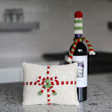"Gift Mini Pillow, Ecru" - Throw Pillows in beige by Melange Collection