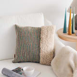 "Toblue" - Throw Pillows in multicolor by Handan Loomworks