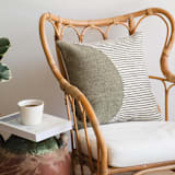 "Karisya" - Throw Pillows in multicolor by Handan Loomworks