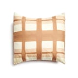 "Melo Gold Silk Pillow" - Throw Pillows in beige by Anjali Purohit