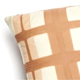 "Melo Gold Silk Pillow" - Throw Pillows in beige by Anjali Purohit