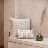 "Manglar Euro Pillow Cover Natural & Sage Green" - Throw Pillows in green by Tatiana Ordoñez