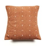 "Nira Brown Handloom Pillow" - Throw Pillows in brown by Anjali Purohit