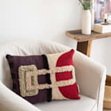 "Zahra" - Throw Pillows in multicolor by Handan Loomworks
