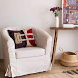 "Zahra" - Throw Pillows in multicolor by Handan Loomworks