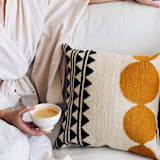 "Ekinoks" - Throw Pillows in multicolor by Handan Loomworks