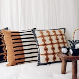 "Marrakesh" - Throw Pillows in multicolor by Handan Loomworks