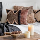 "Rhapsody" - Throw Pillows in multicolor by Handan Loomworks