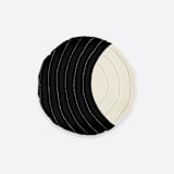 "Crescent Throw Pillow - Charcoal" - Throw Pillows in black by Anchal