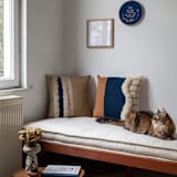 "sailor" - Throw Pillows in multicolor by Handan Loomworks