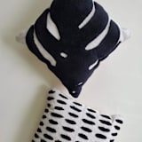 "Palm Reader Pillow" - Throw Pillows in multicolorassorted-colors by Wool and Indigo
