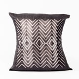 "Naami Black Silk Pillow" - Throw Pillows in black by Anjali Purohit