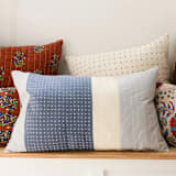 "Didi Colorblock Lumbar Pillow" - Throw Pillows in blue by Anchal