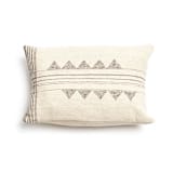 "Kora Small Lumbar Pillow" - Throw Pillows in white by Anjali Purohit