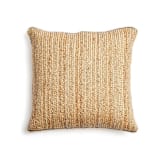 "Tossa Handbraided Jute Pillow" - Throw Pillows in brown by Anjali Purohit