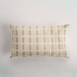 "Bolivar Lumbar Pillow Cover Sage Green & Cream" - Throw Pillows in multicolor by Tatiana Ordoñez