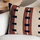 "Sureya" - Throw Pillows in multicolor by Handan Loomworks