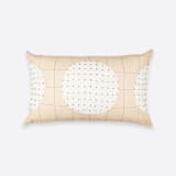"Lunar Dot Lumbar Pillow - Ivory" - Throw Pillows in pink by Anchal
