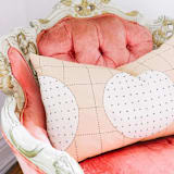 "Lunar Dot Lumbar Pillow - Ivory" - Throw Pillows in pink by Anchal