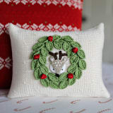 "Peekaboo Deer Mini Pillow" - Throw Pillows in beige by Melange Collection