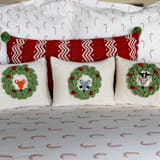 "Peekaboo Deer Mini Pillow" - Throw Pillows in beige by Melange Collection