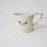 "Cornflower Mug- Blueberry" - Mugs and Teacups in white by Erika Christine Ceramics